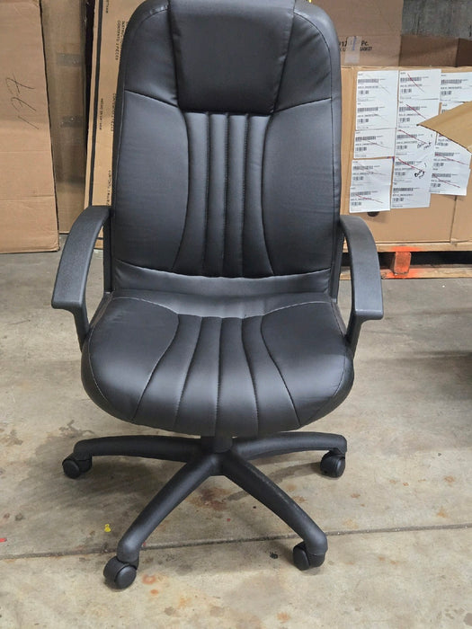 Boss Office Products Modern Executive Office Chair with Casters, Black - new
