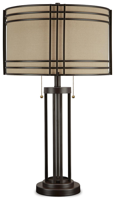 Hanswell Dark Brown Metal Table Lamp (1/CN)