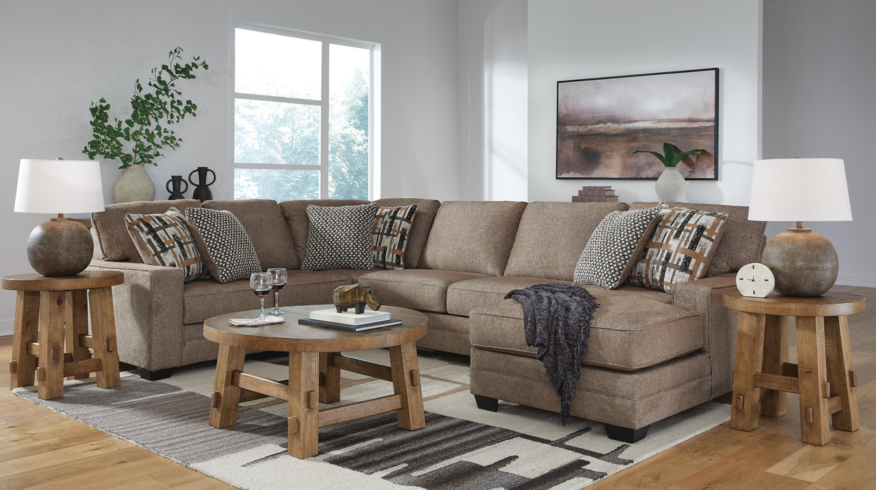 Cannonbrook Nutmeg Cannonbrook 3-Piece Sectional with Chaise