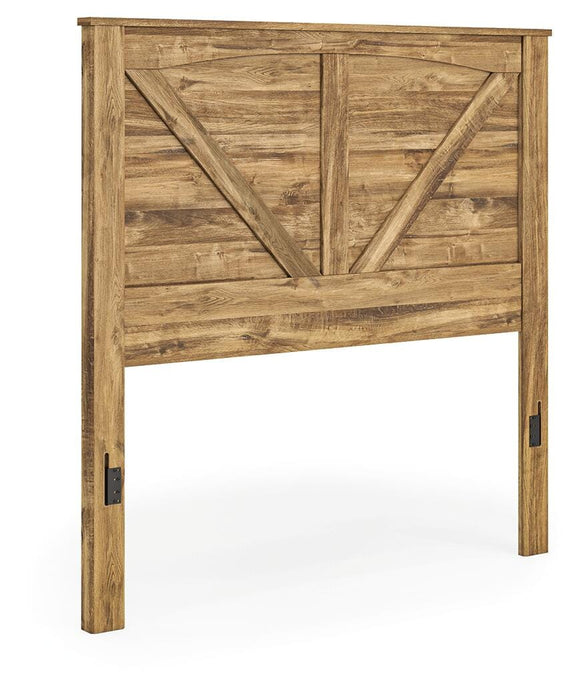 Branstony Brown Queen Crossbuck Panel HDBD