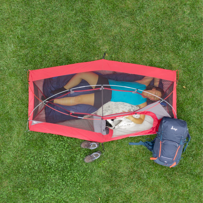 Ozark Trail 1-Person Backpacking Tent with Large Door for Easy Entry, Carry Weight-4.4lbs. - use_like_new