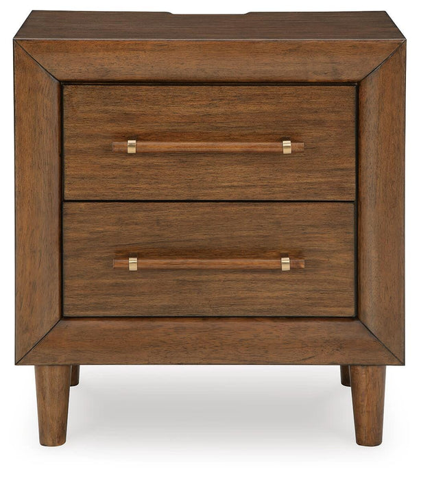 Lyncott Brown Two Drawer Night Stand