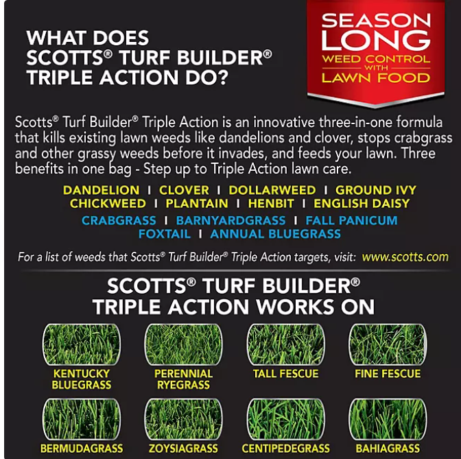 Scotts Turf Builder Triple Action - 14000 S ft - open_box
