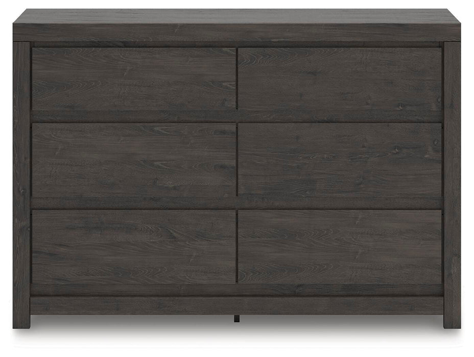 Parlayon Charcoal Six Drawer Dresser