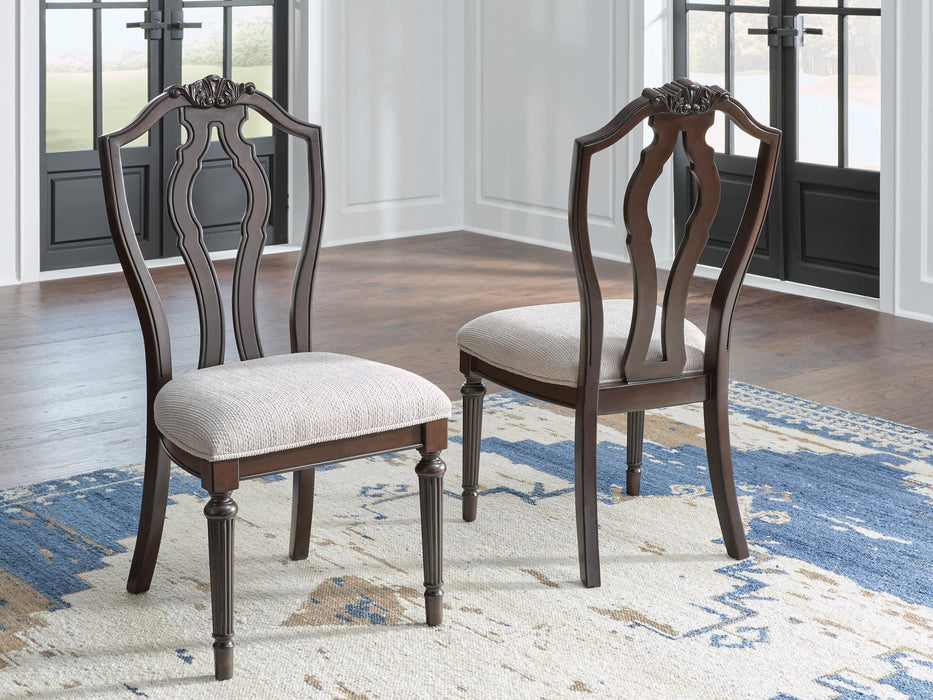 Lavinton Tan/Brown Dining UPH Side Chair (Priced Per Item, Must Order 2, 4, 6, or 8)