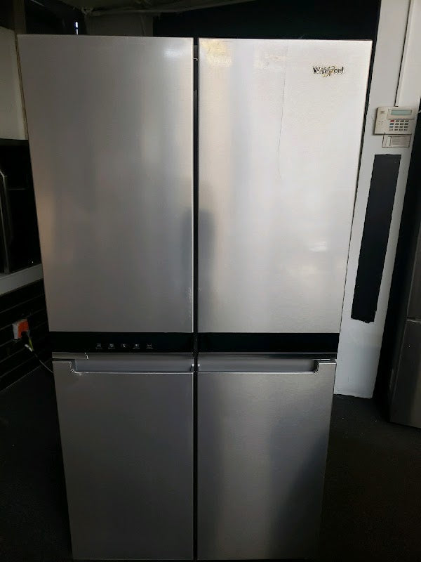 Whirlpool - 19.4 Cu. Ft. 4-Door French Door Counter-Depth Refrigerator with Flexible Organization Spaces - Stainless Steel - display_model