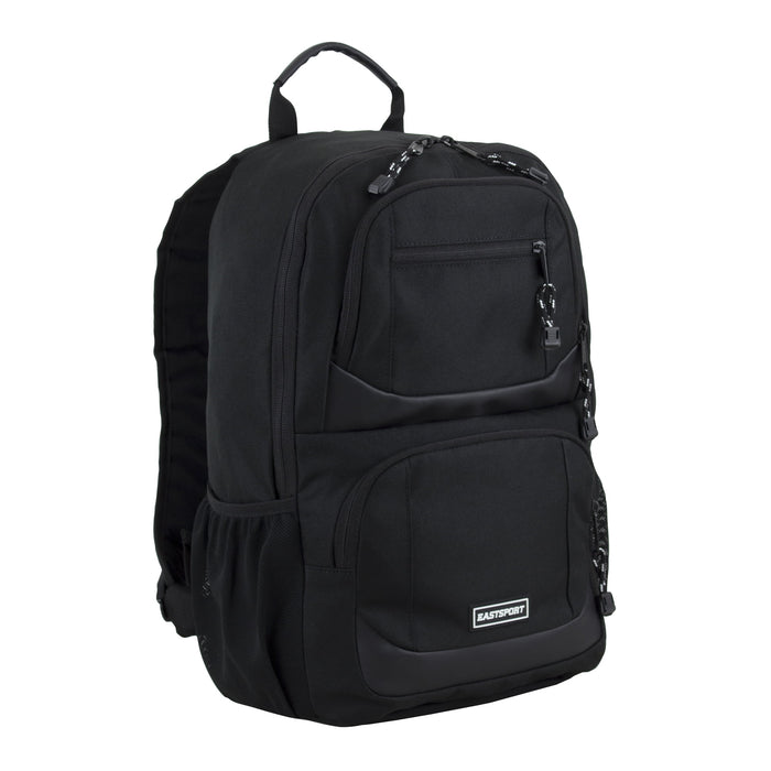Eastsport Unisex Commuter Tech Backpack, Black - open_box