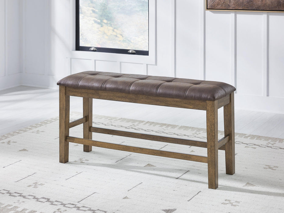 Broxtyn Light Brown DBL Counter UPH Bench (1/CN)