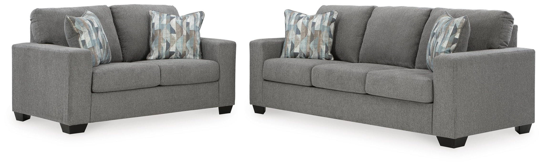 Deltona Graphite Deltona Sofa and Loveseat