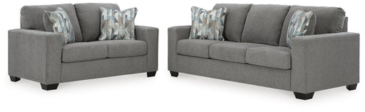 Deltona Graphite Deltona Sofa and Loveseat