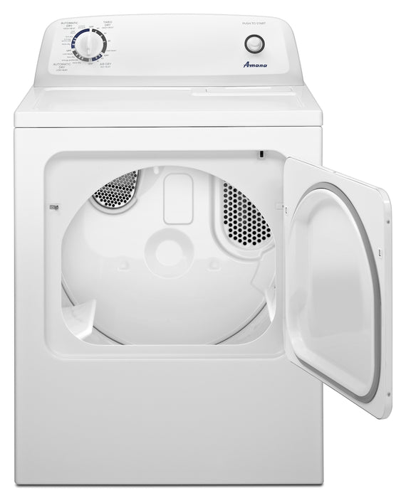 Amana 6.5 cu.ft. vented Front Load Gas Dryer in White with Wrinkle Prevent Option - used_good