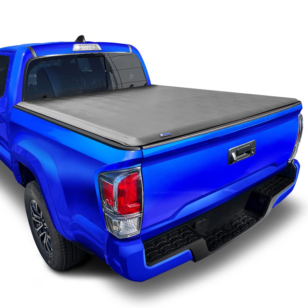 Tyger Auto T1 Soft Roll-up Truck Bed Tonneau Cover Compatible with 2016-2023 Toyota Tacoma | 6' (74