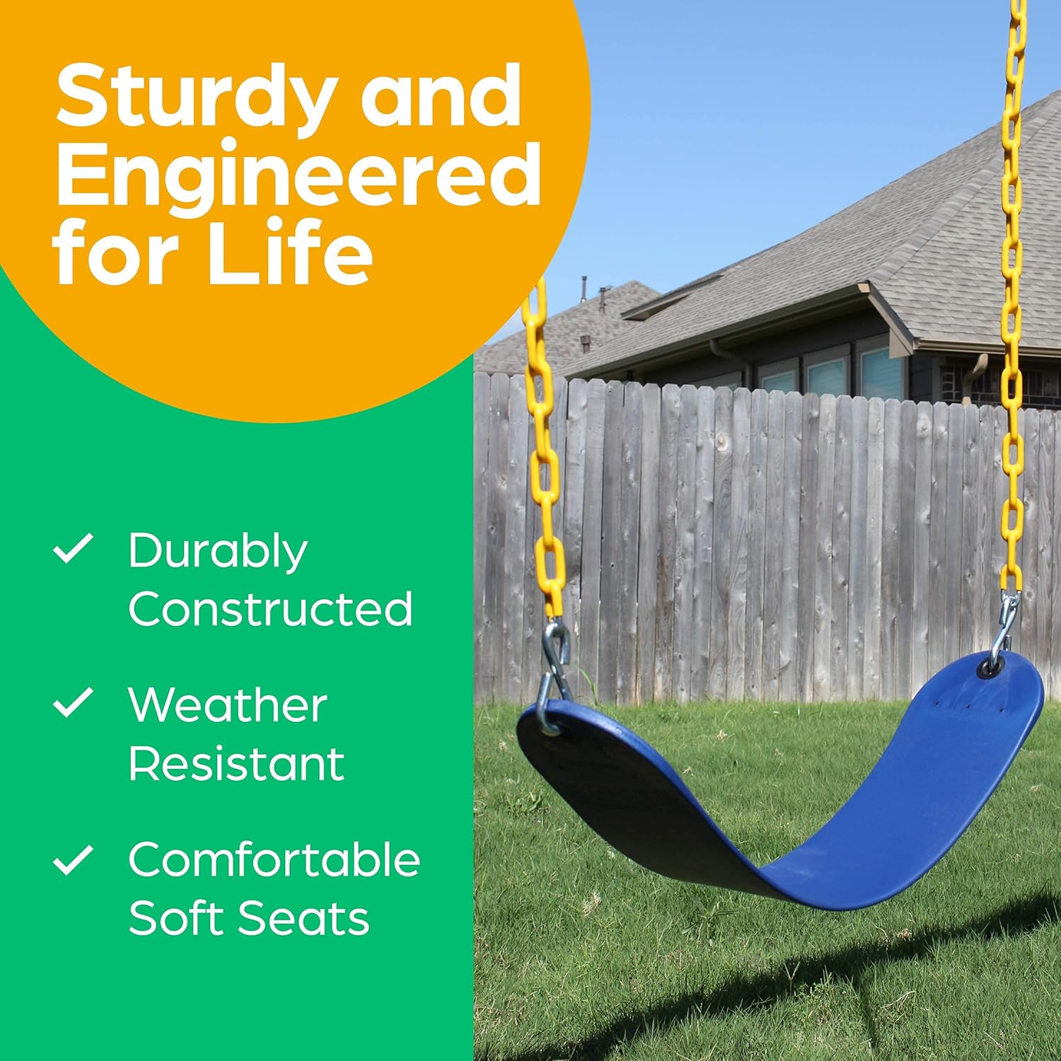 Jungle Gym Kingdom Swing Seat Heavy Duty 66