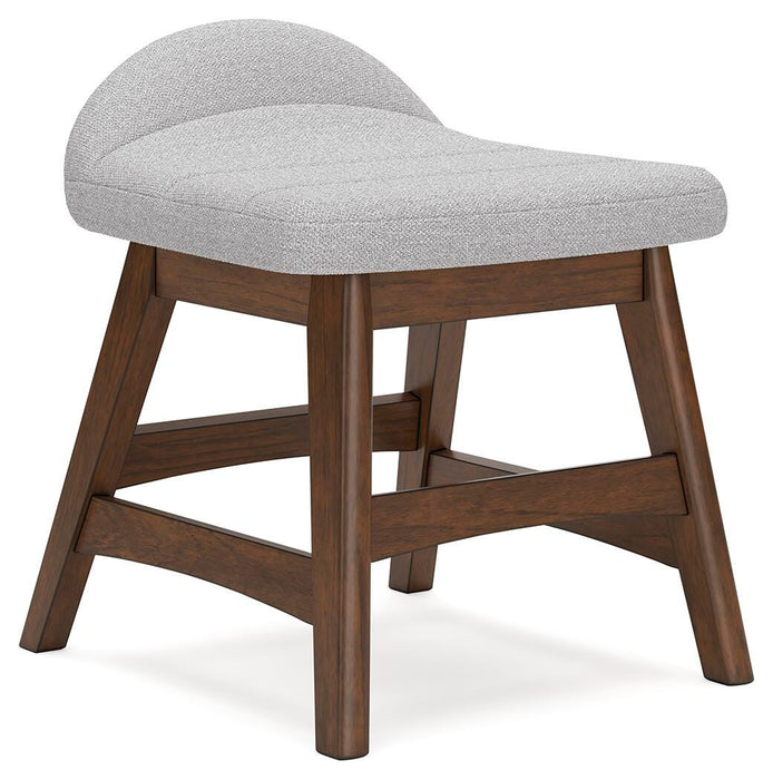Lyncott Light Gray/Brown Home Office Desk Chair (1/CN)