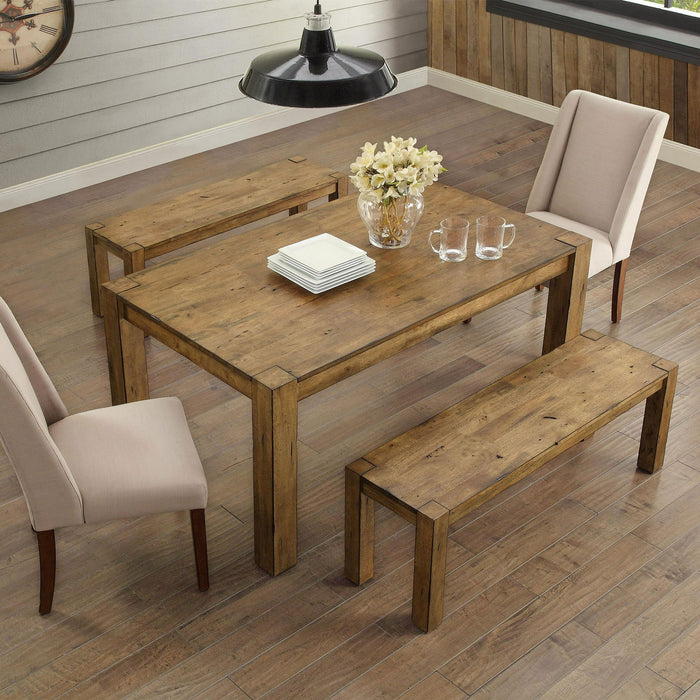 Better Homes & Gardens Bryant Solid Wood Dining Table, Rustic Brown - new