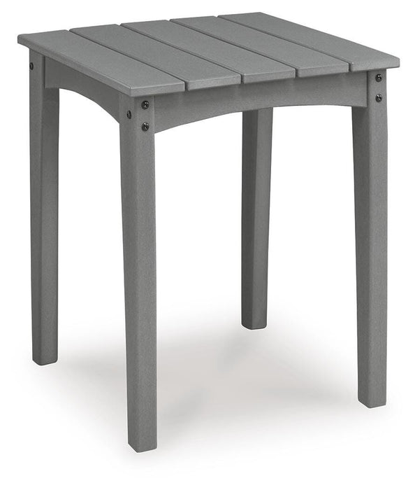 Lone View Bay Gray Square End Table