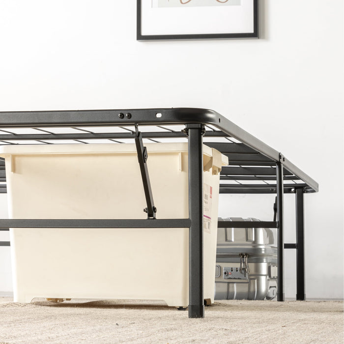 Zinus Spa Sensations 14" Smartbase® Adjustable Tool-Free Setup Bed Frame, Adult, Queen to King - new