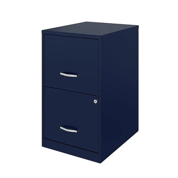 18in. 2 Drawer Metal File Cabinet - Key is Missing - new