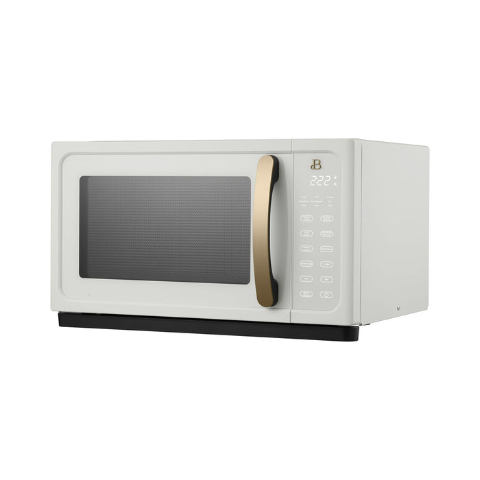 Beautiful 1.1 Cu ft 1000 Watt, Sensor Microwave Oven, White Icing by Drew Barrymore, New - new