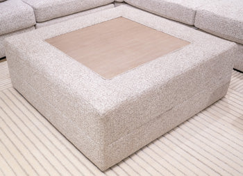 Stonecroft Manor Snowstone Oversized Accent Ottoman