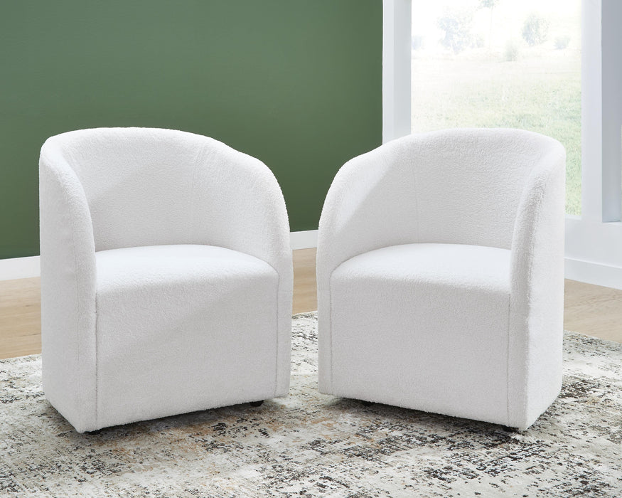 Rowanbeck Ivory Dining UPH Arm Chair (Priced Per Item, Must Order 2, 4, 6, or 8)