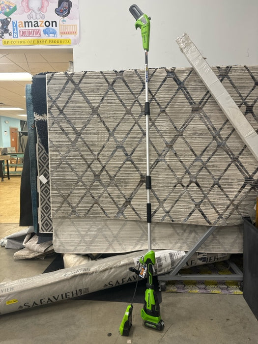 Greenworks - 24-Volt 8-Inch Cordless Pole Saw (1 x 2.0Ah Battery and 1 x Charger) - Black/Green - open_box