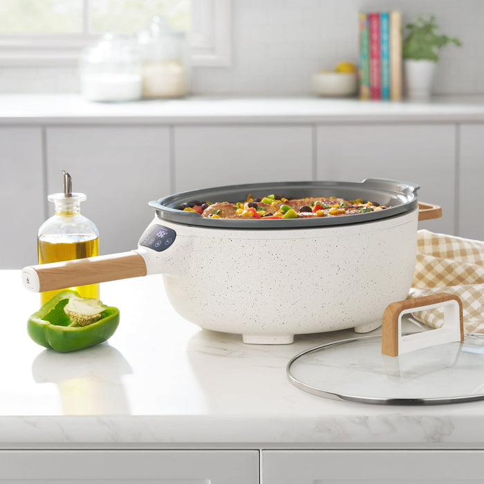 The Pioneer Woman Electric Skillet with Detachable Handle - new