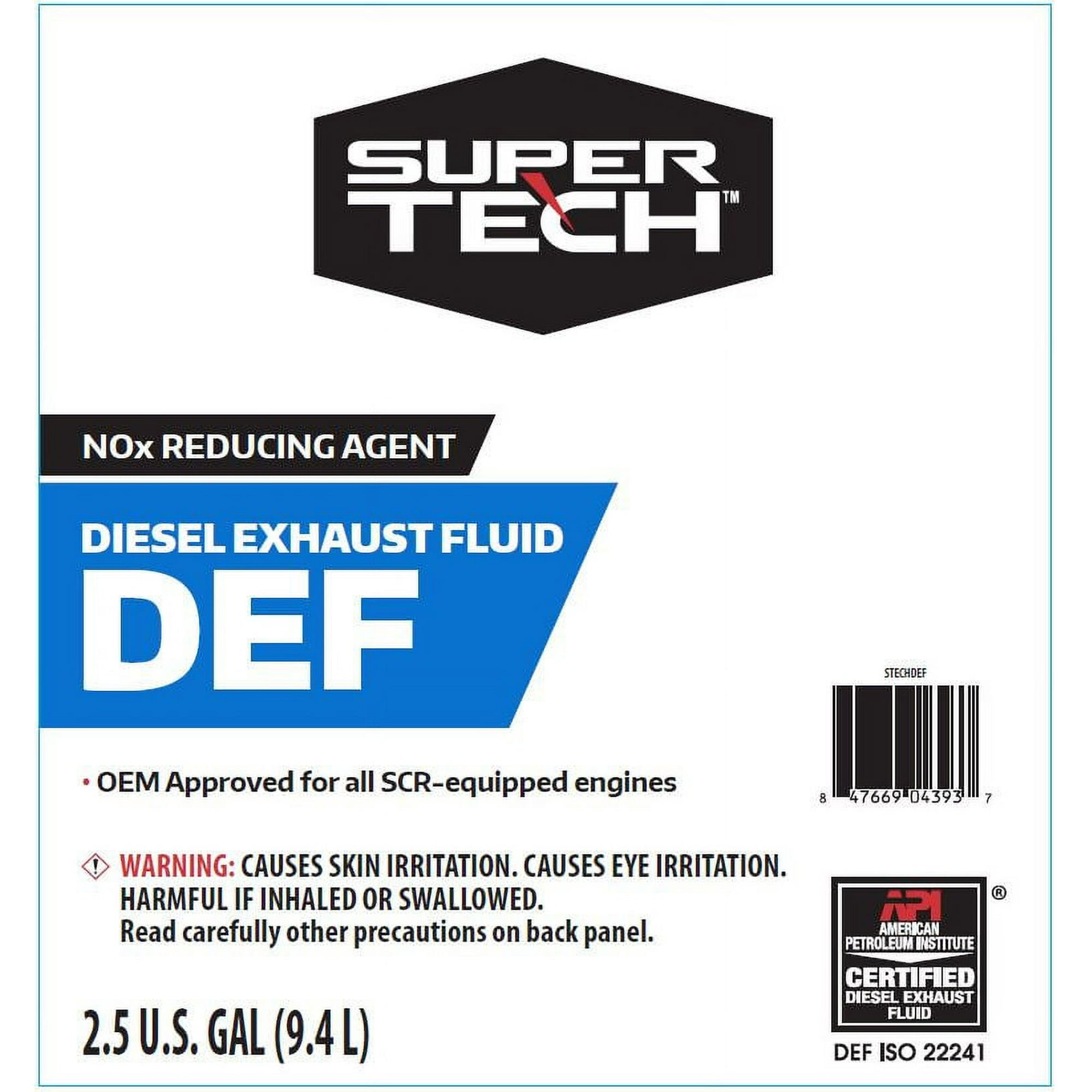 Super Tech DEF 2.5 Gallon - for Diesel Fuel Vehicles with SCR Selective Catalytic Reduction - new