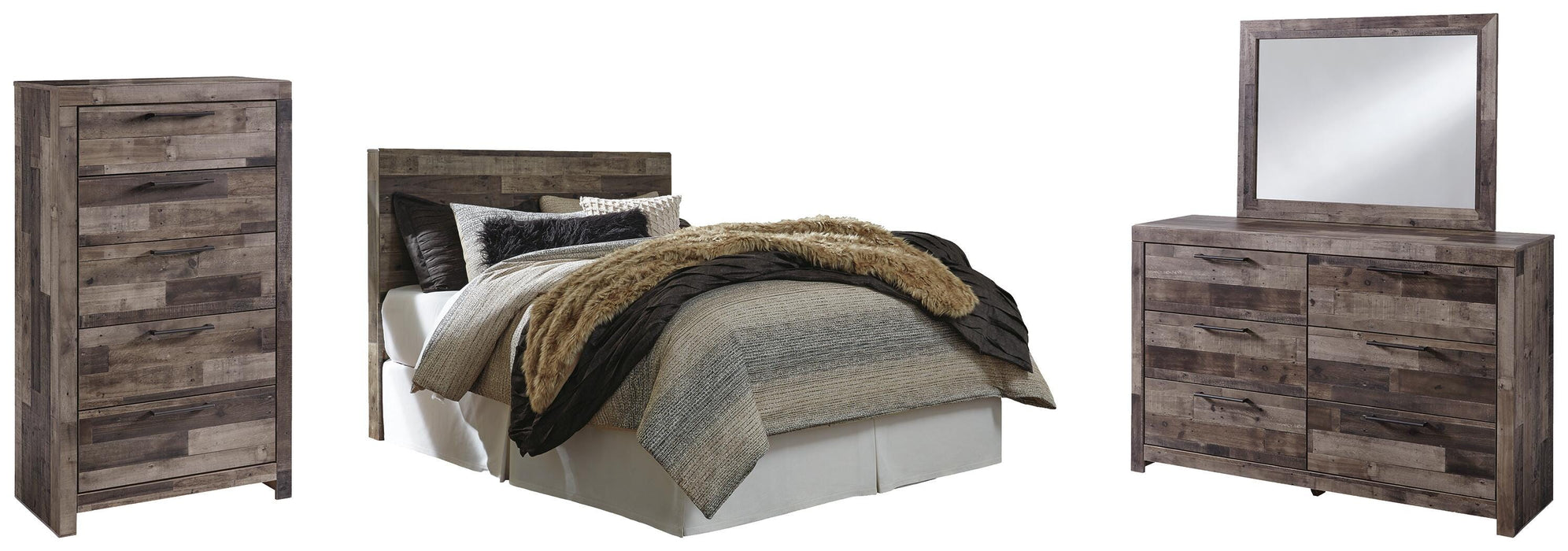 Derekson Multi Gray Bedroom Collection