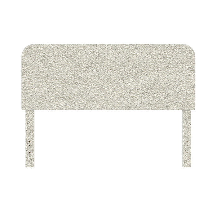 Better Homes & Gardens Juliet Full/Queen Boucle Headboard, Ivory - use_like_new