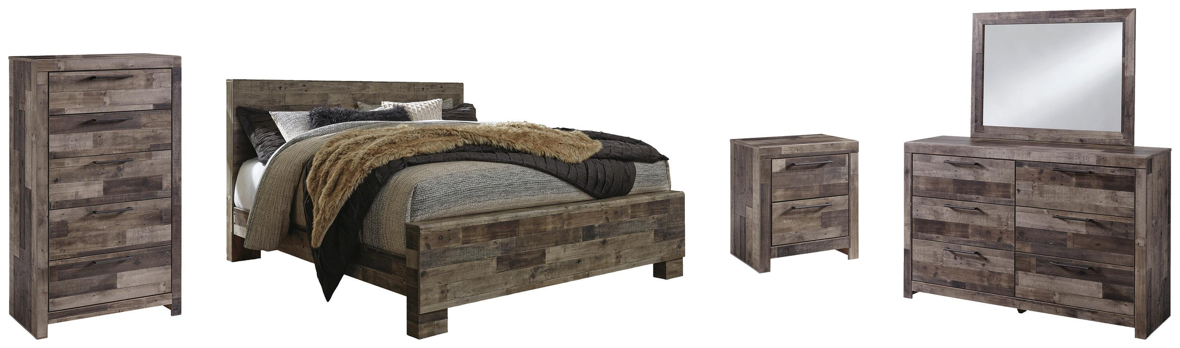 Derekson Multi Gray Bedroom Collection