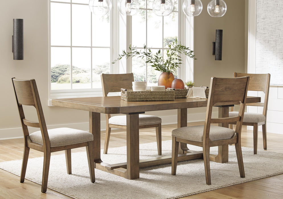 Cabalynn Light Brown Cabalynn Dining Table and 4 Chairs