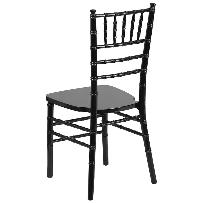 Flash Furniture 2 Pack HERCULES Series Black Wood Chiavari Chair - new