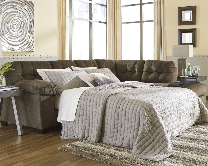 Accrington Earth Accrington 2-Piece Sleeper Sectional with Chaise