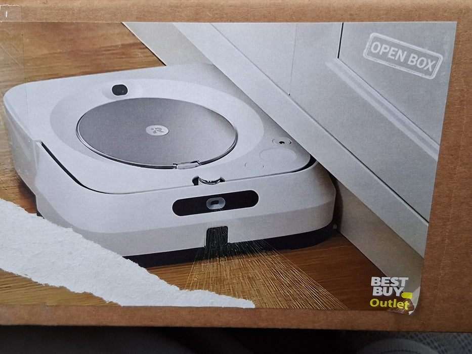 iRobot Braava Jet M6 (6110) Ultimate Robot Mop- Wi-Fi Connected, Precision Jet Spray, Smart Mapping, Works with Alexa, Ideal for Multiple Rooms, Recharges and Resumes, White