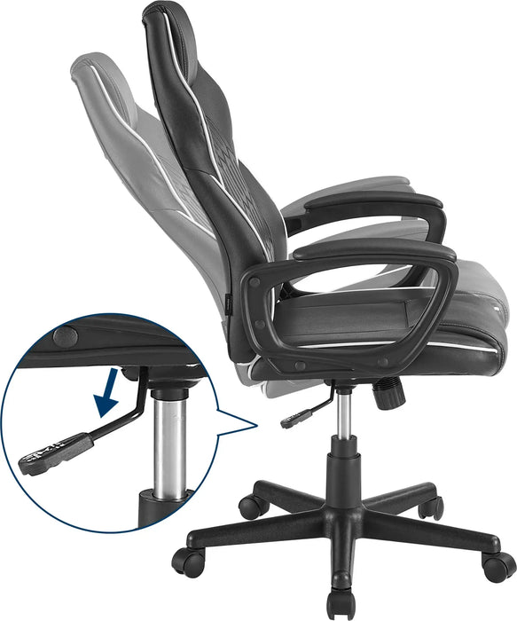 Insignia™ - Essential PC Gaming Chair - Black - open_box