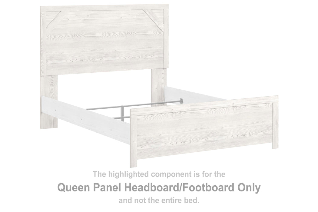 Gerridan White/Gray Queen Panel HDBD/FTBD