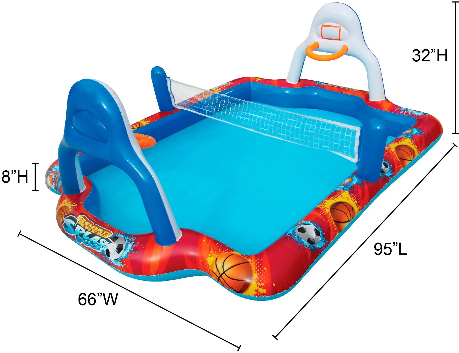 Banzai - Sports Arena 4-In-1 Play Center Pool - open_box