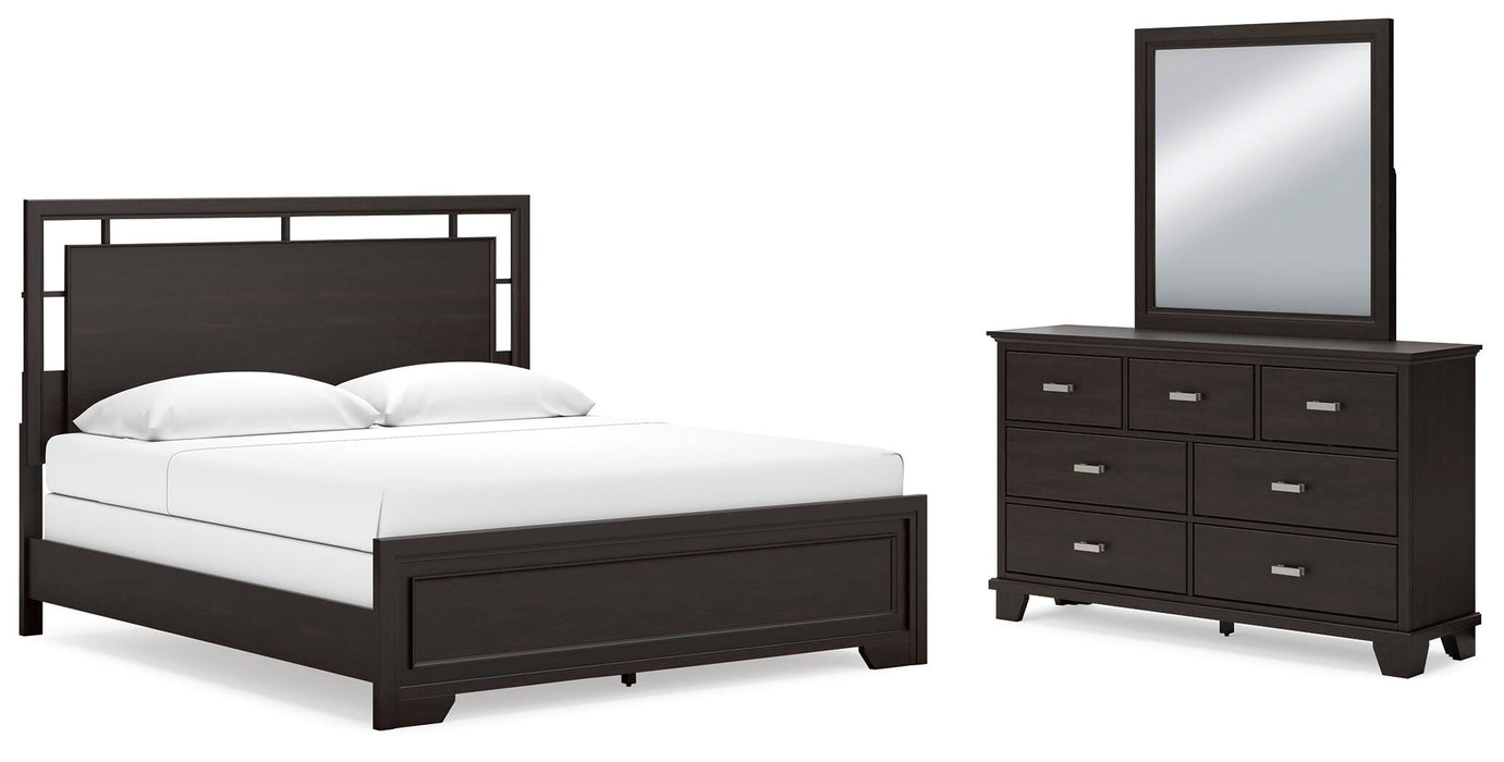 Covetown Dark Brown Bedroom Collection