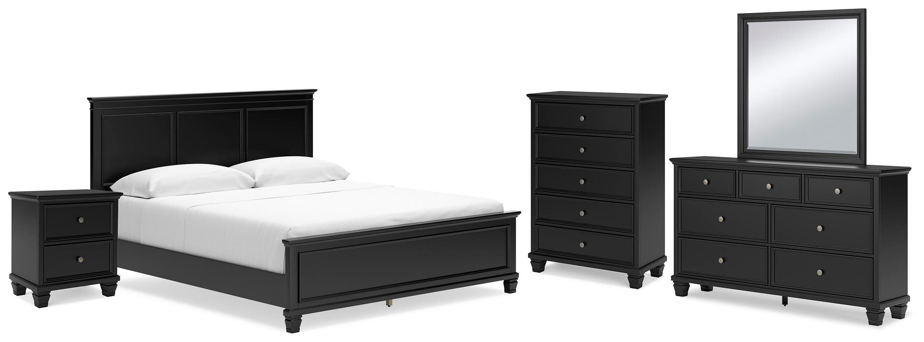 Lanolee Black Bedroom Collection