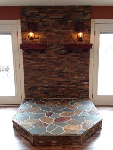 Rustic Wall Sconce Lantern Light, Authentic Oil Lantern Design - Rust Patina Finish, Small by Muskoka Lifestyle Products USA - open_box