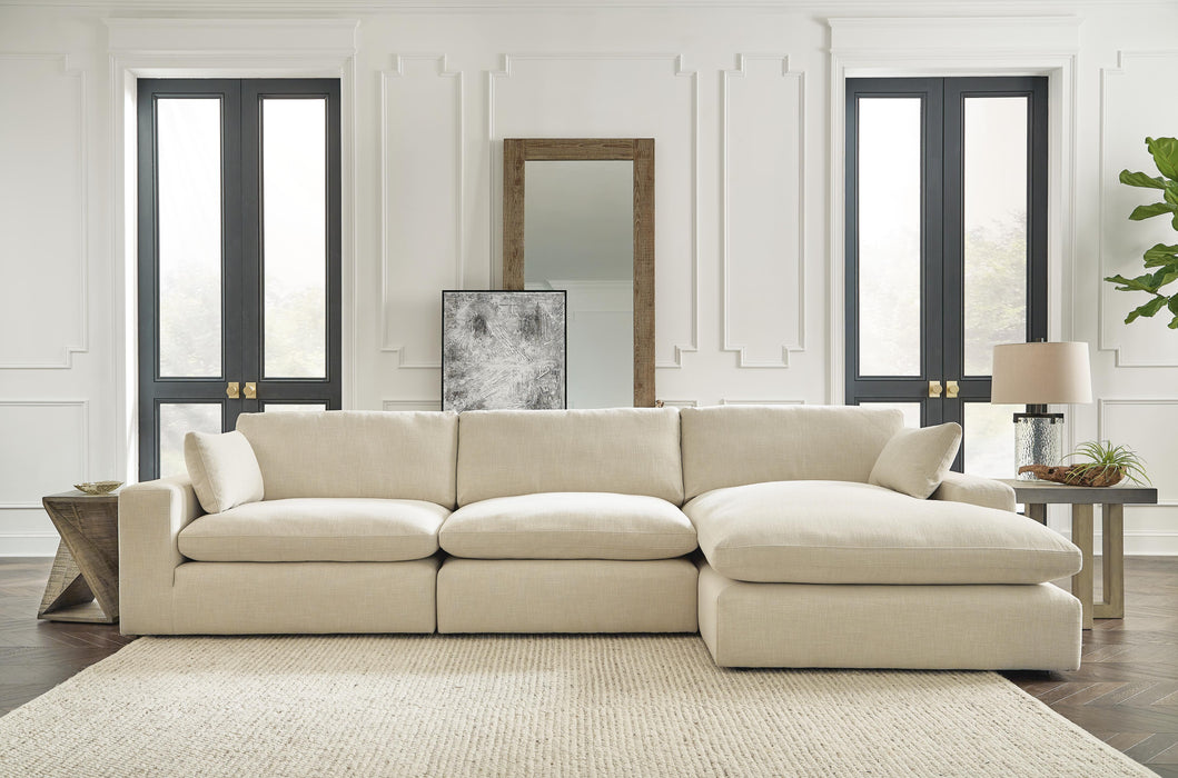 Elyza Linen Elyza 3-Piece Sectional with Chaise