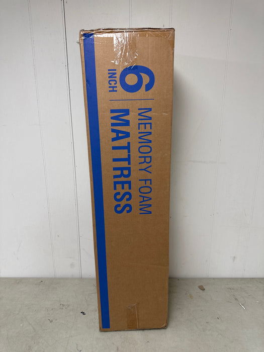MLILY Ego White Twin Mattress in a Box, 6 inch Memory Foam Mattress - new