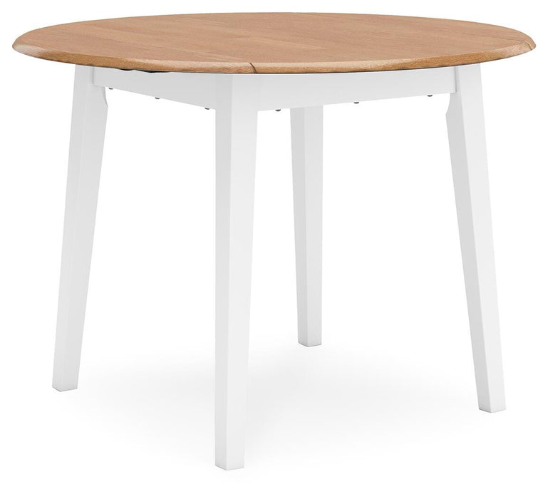 Gesthaven Natural/White Gesthaven Dining Drop Leaf Table