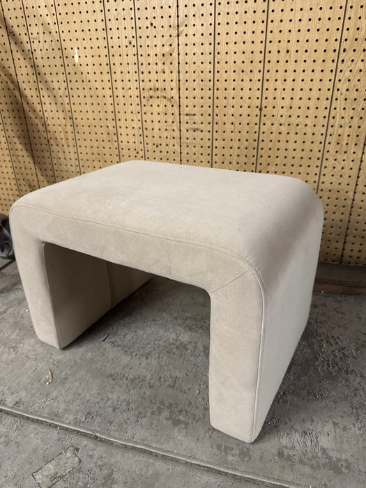 Better Homes & Gardens Juliet Velvet Waterfall Ottoman, Beige - new