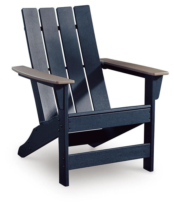 Mabry Shores Navy Blue/Driftwood Adirondack Chair