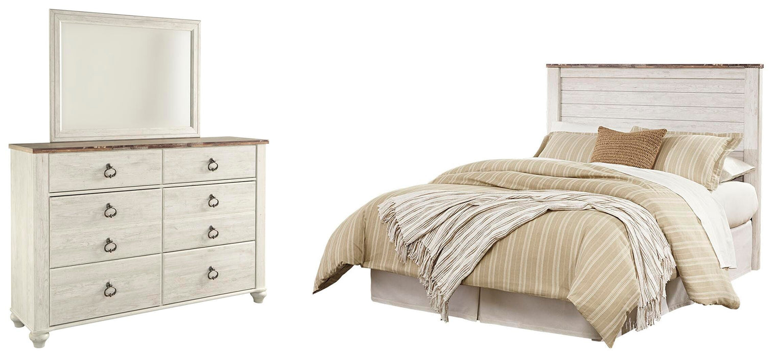 Willowton Whitewash Panel Bedroom Collection