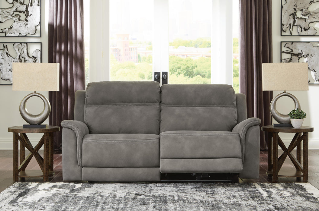 Next-Gen Durapella Slate 2 Seat PWR REC Sofa ADJ HDREST