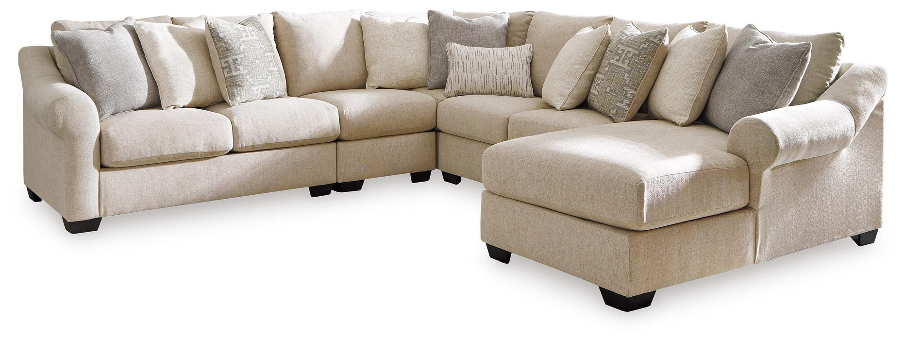 Carnaby Linen Carnaby 5-Piece Sectional with Chaise