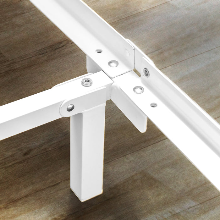 Zinus 7" Compack® Metal Bed Frame, White, Twin - new